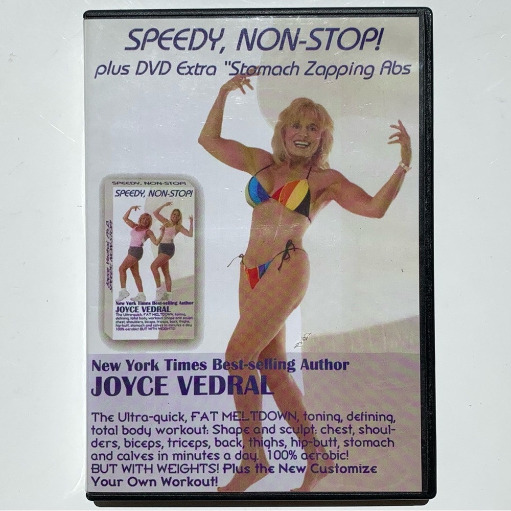 Joyce Vedral DVD Speedy Non-Stop Plus Stomach Zapping Abs aerobic exercise